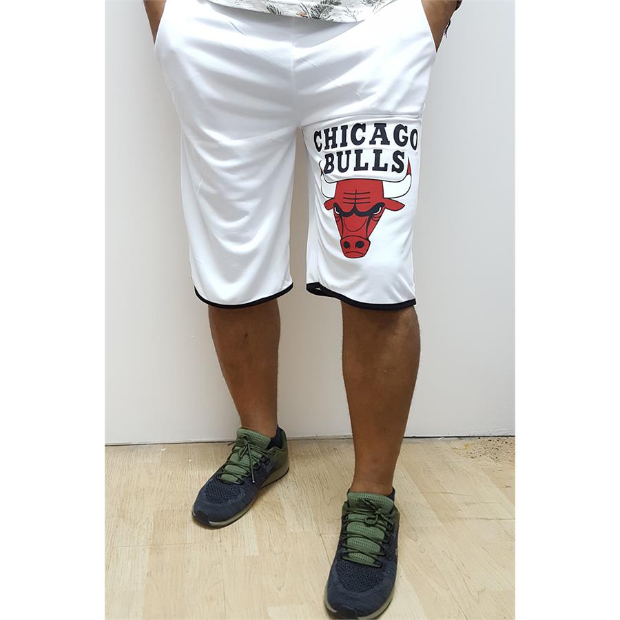 Nba Chicago Bulls Logo Beyaz Erkek Short