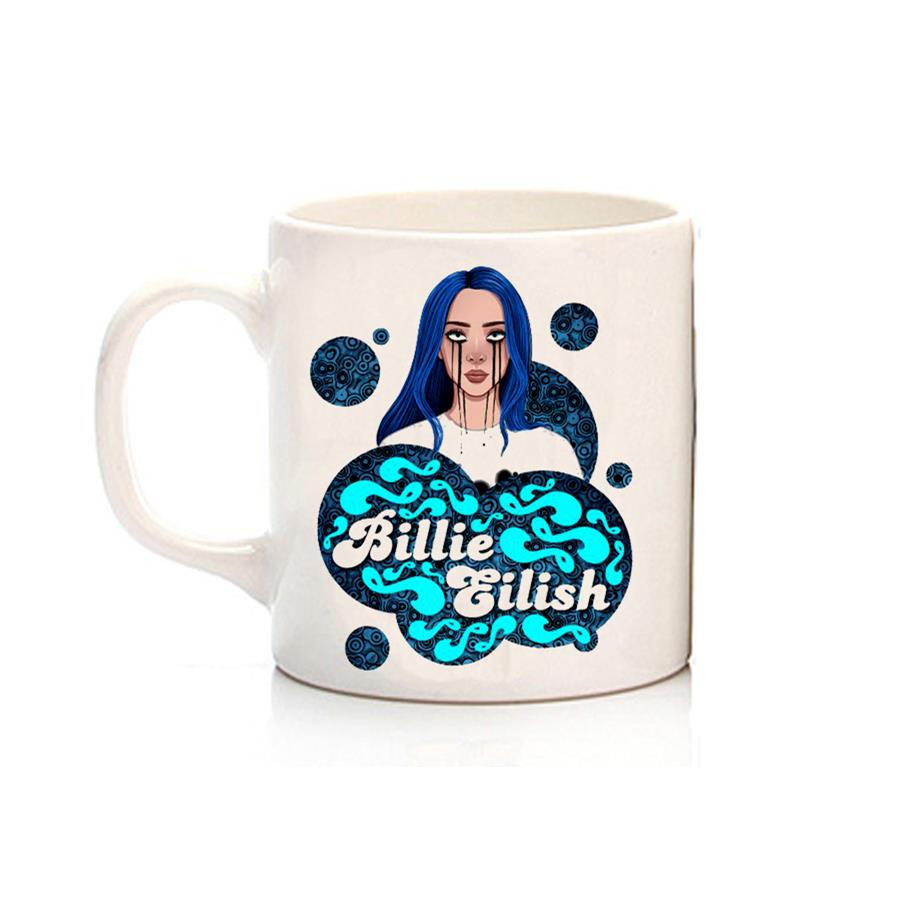 Billie Eilish Mavi Saçlı Kupa