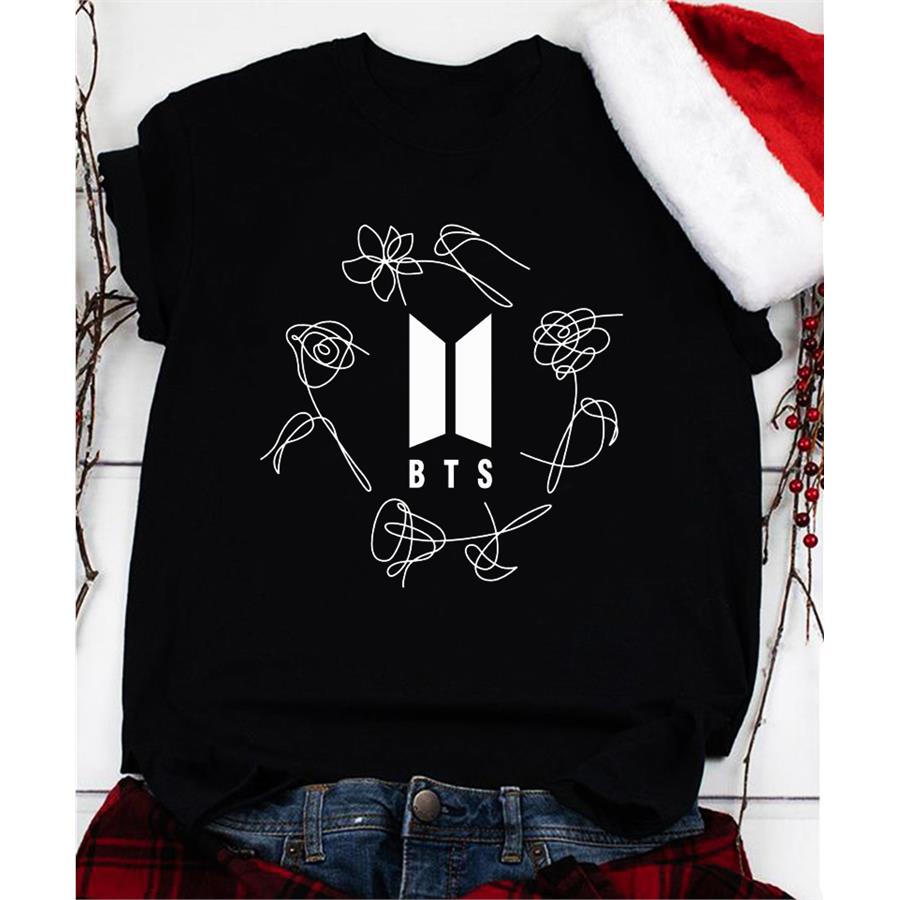K-Pop Bts New Logo New Flower Unisex T-Shirt