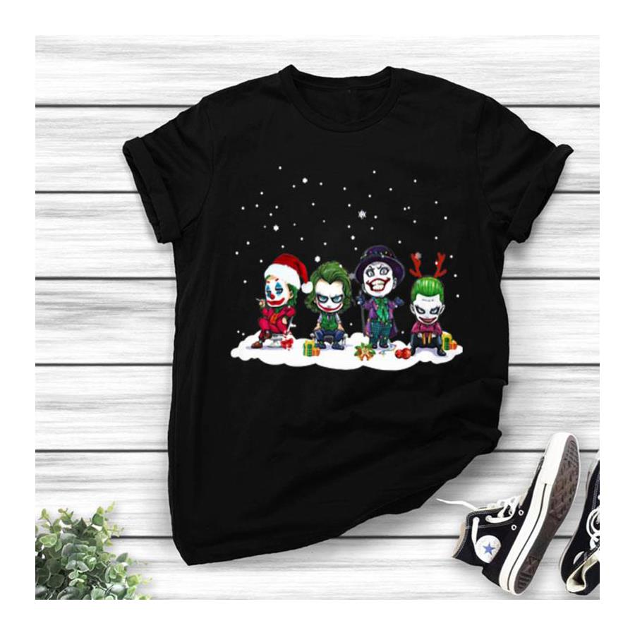Chibi Joker All Series Merry Christmas Unisex T-Shirt