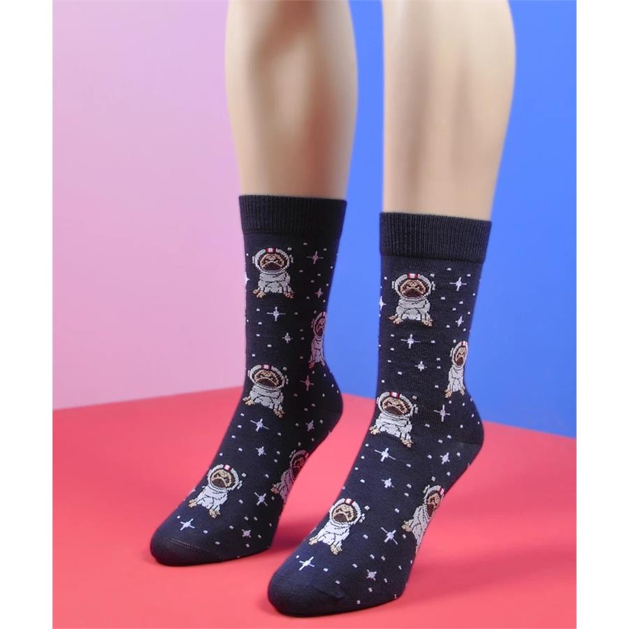 Astronot Köpek Unisex Çorap