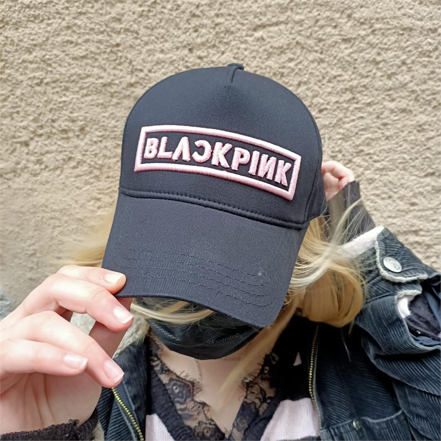 K-Pop - Black Pink Logo Baskı Şapka