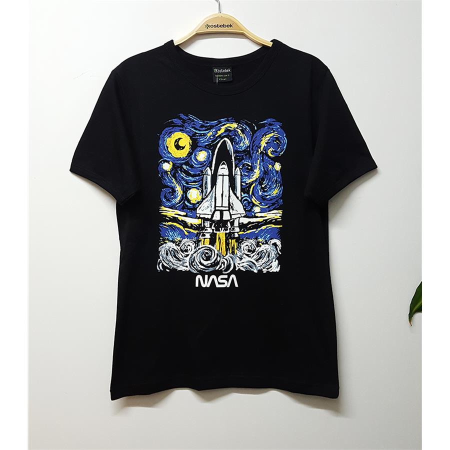Nasa Starry Night New  Büyük Beden T-Shirt