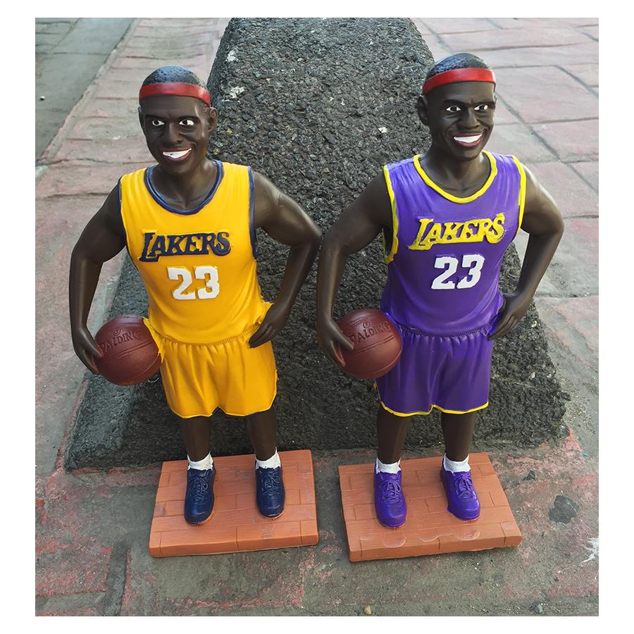 Orta Nba Los Angeles Lakers - Lebron James 23 Polyester Figür