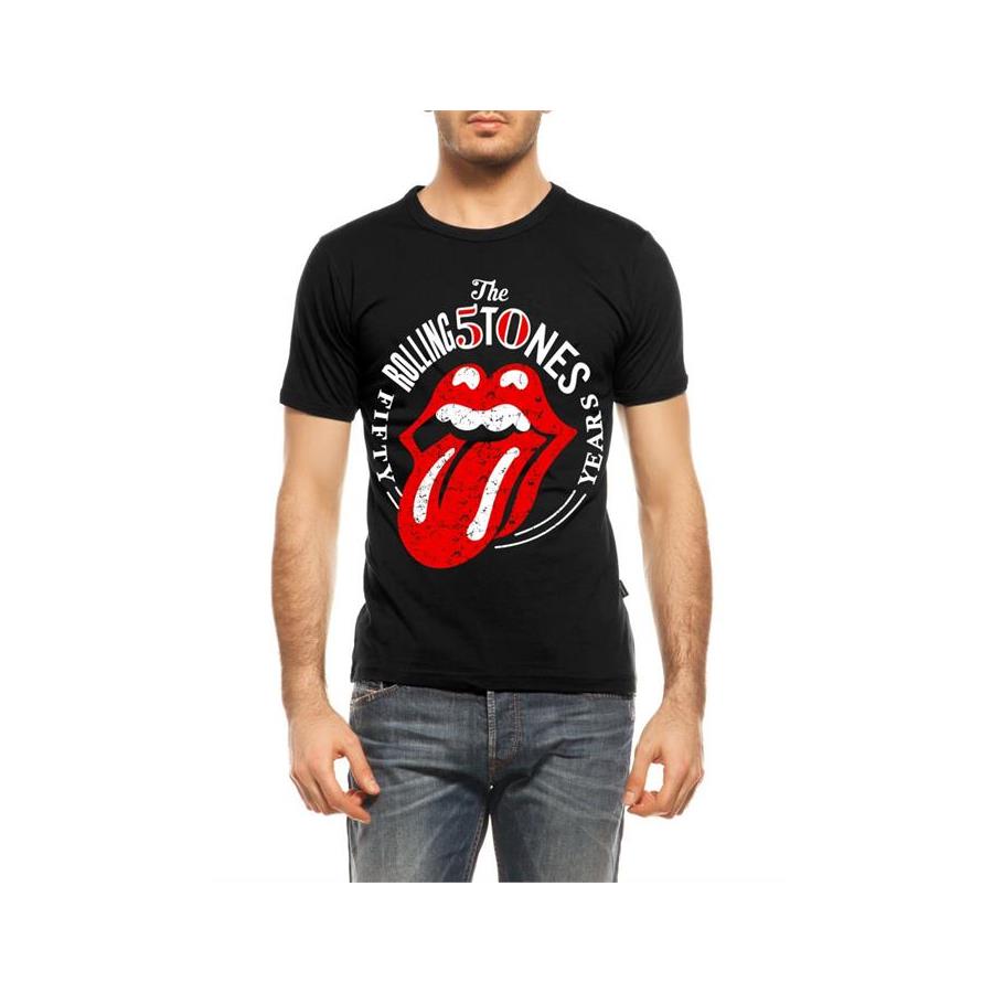 The Rolling Stones Logo Büyük Beden T-Shirt