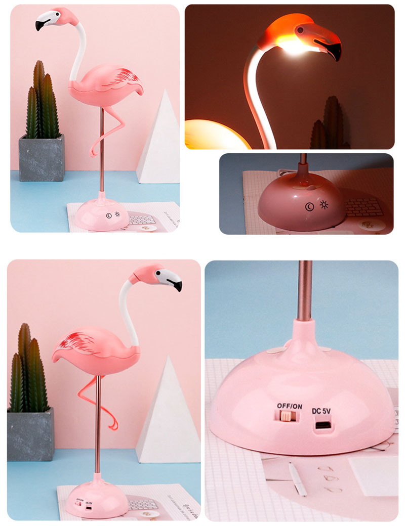 Yatak Odası İçin Dokunmatik Flamingo Gece Lambası KML187