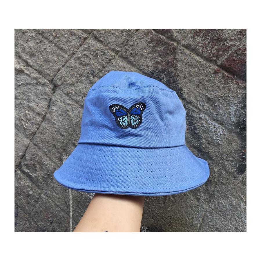 Mavi Butterfly - Kelebek Bucket Şapka
