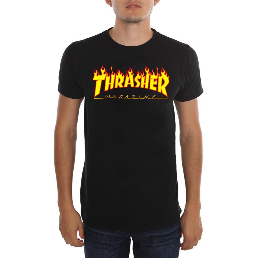 Thrasher Magazine Logo Büyük Beden T-Shirt