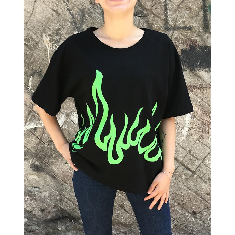 Billie Eilish Green Fire Unisex T-Shirt