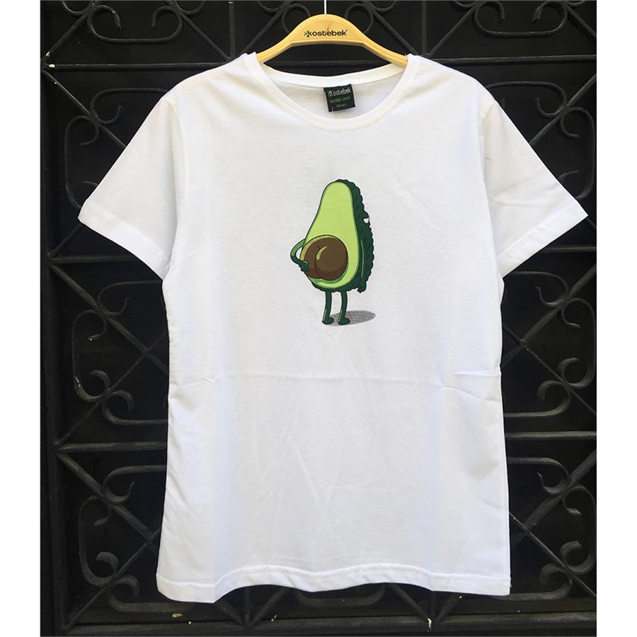 Poposunu Kaşıyan Avokado Unisex T-Shirt