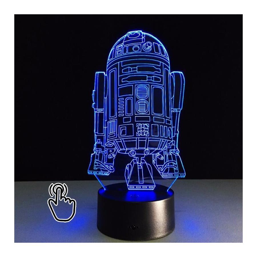 Star Wars- R2D2 Droid 3D Gece Lambası