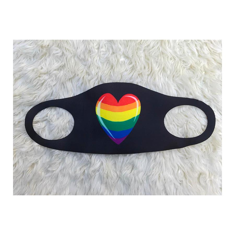 Lgbt Rainbow  Kalp Nano Maske