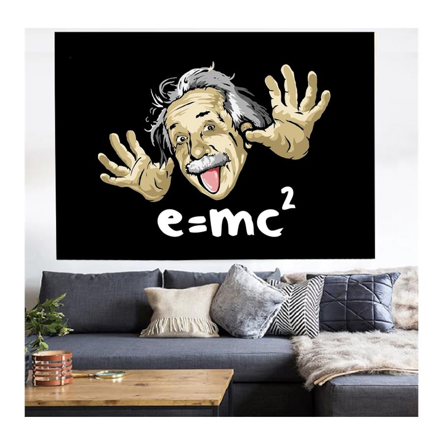 70 X 100 Cm Albert Einstein - E=Mc2 Duvar Halısı