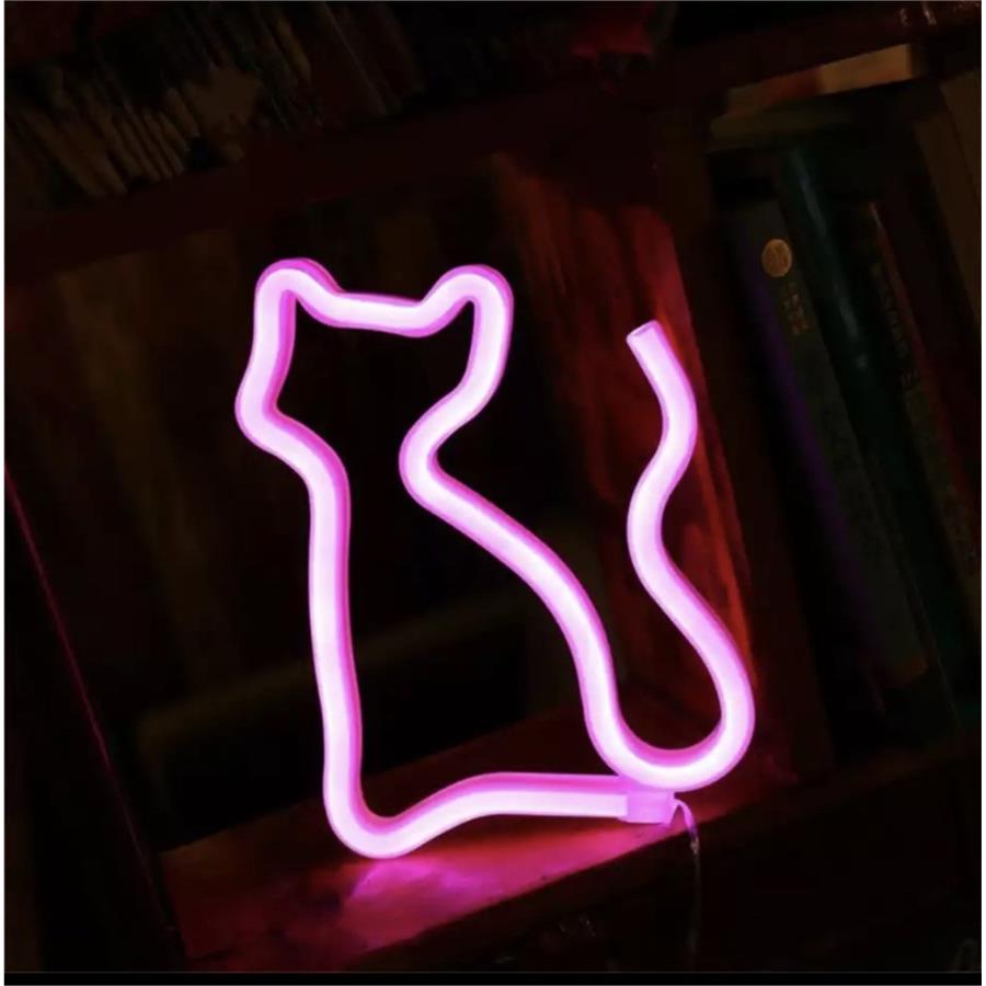 Kedi Neon Led Gece Lambası