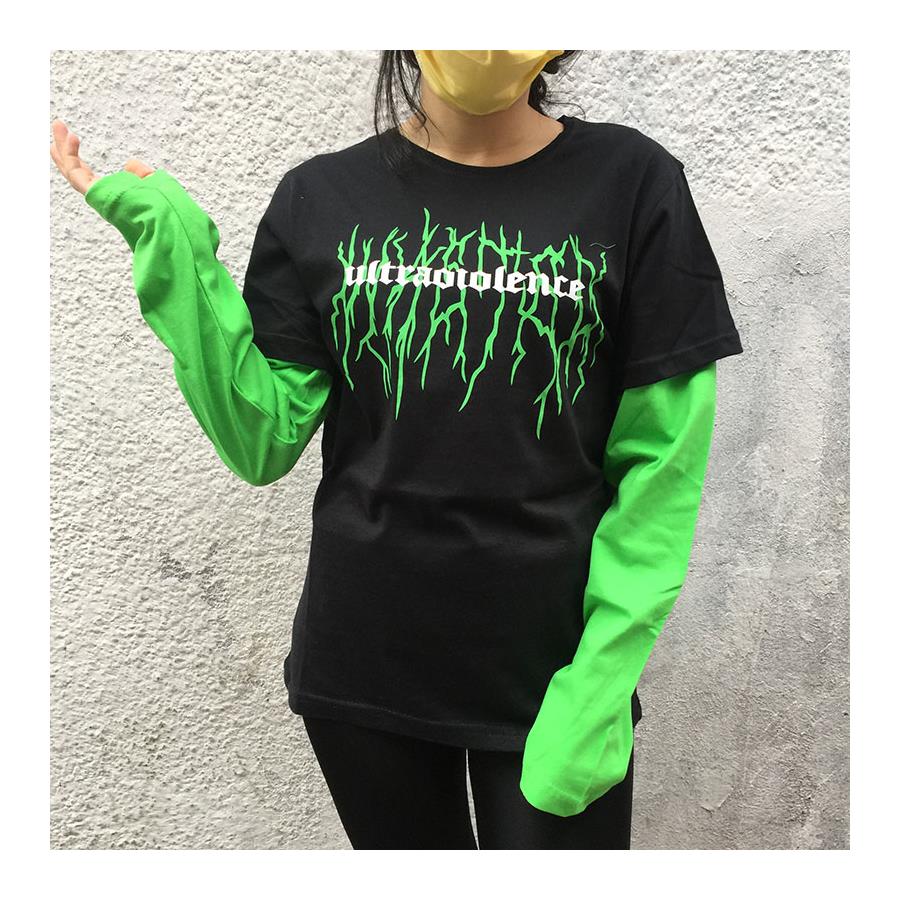 Ultraviolence Unisex Yeşil Kollu T-Shirt 