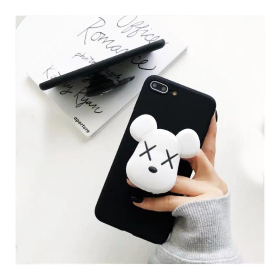 Beyaz Gloomy Bear Tutuculu Siyah Iphone Telefon Kılıfları