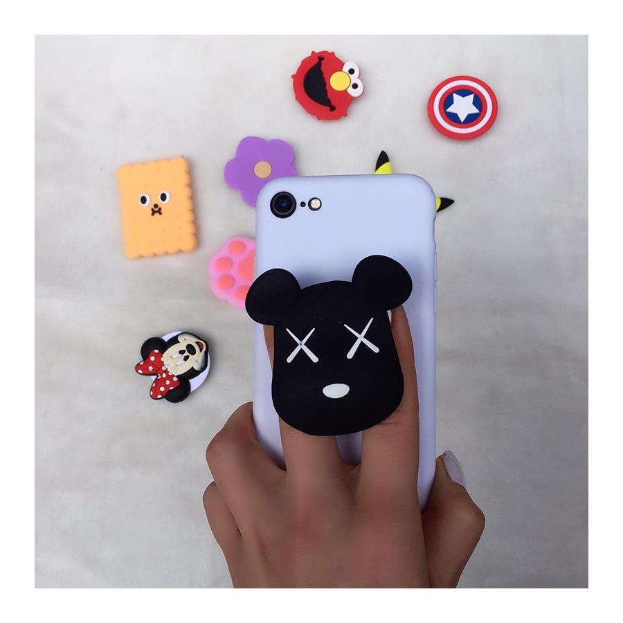 Siyah Gloomy Bear Tutuculu Beyaz Iphone Telefon Kılıfları