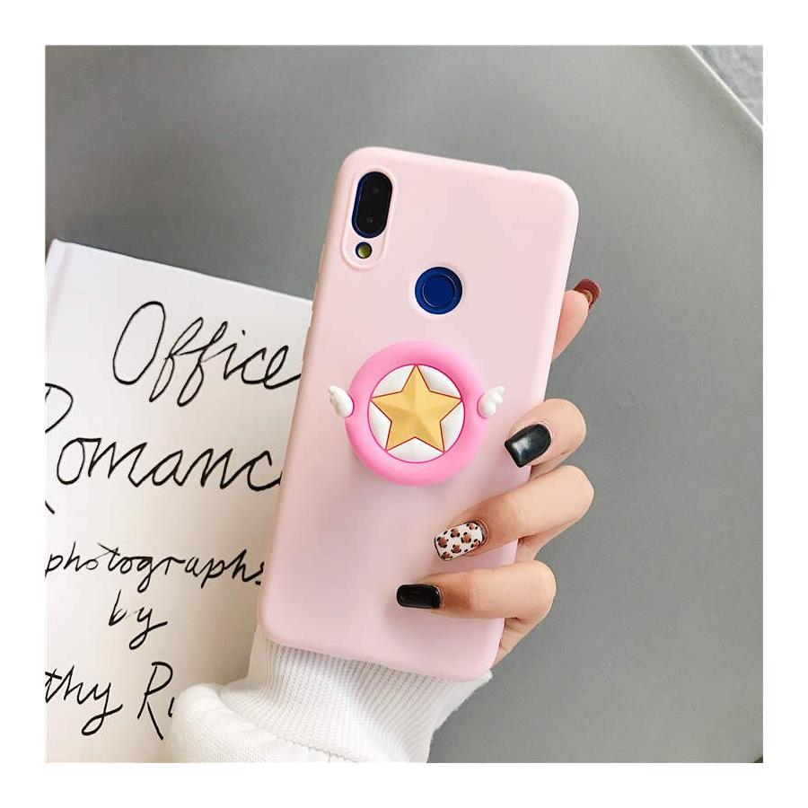 Anime Sailor Moon Pink Star Tutuculu Pembe Iphone Telefon Kılıfları