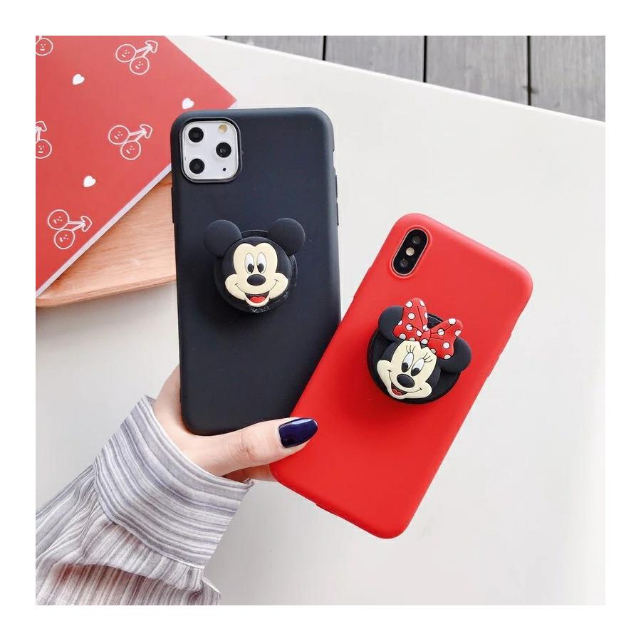Kırmızı Minnie Mouse Tutuculu Iphone Telefon Kılıfları