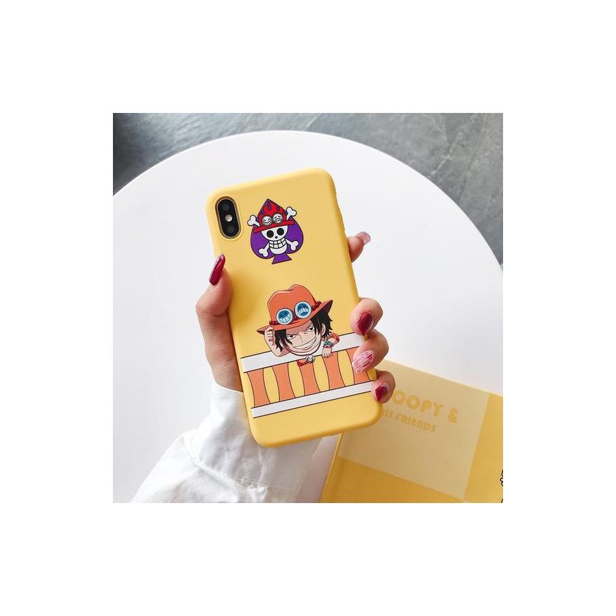 Anime One Piece  : Ace Sarı Iphone Telefon Kılıfları
