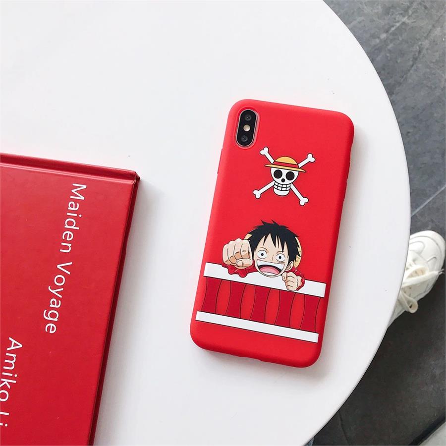 Anime One Piece  : Monkey D. Luffy Kırmızı Iphone Telefon Kılıfları