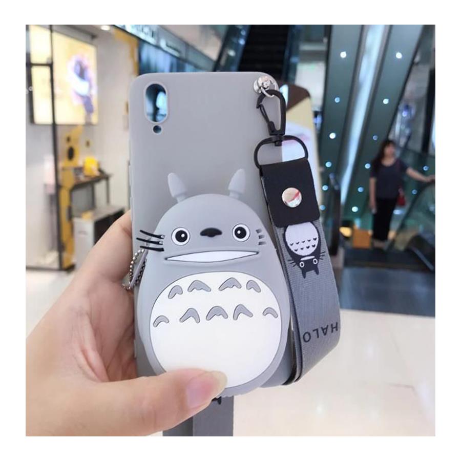 Anime Cüzdanlı Ve Boyundan Asmalı Totoro Iphone Telefon Kılıfları
