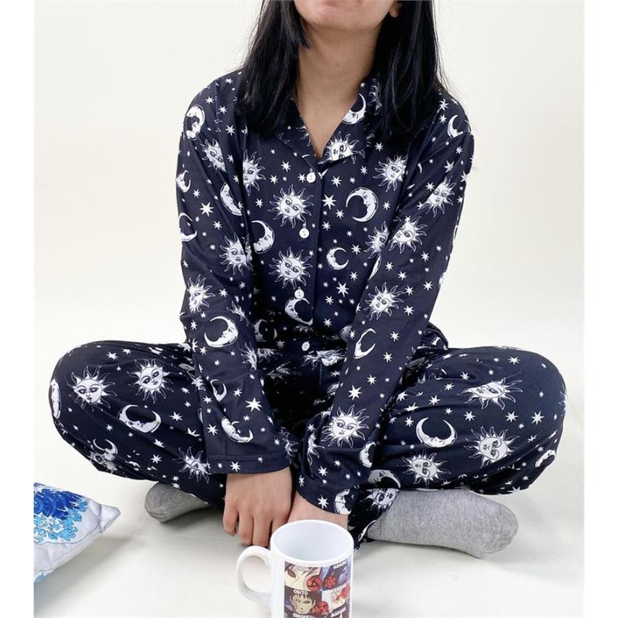 Ay Desenli (Unisex) Pijama Takımı