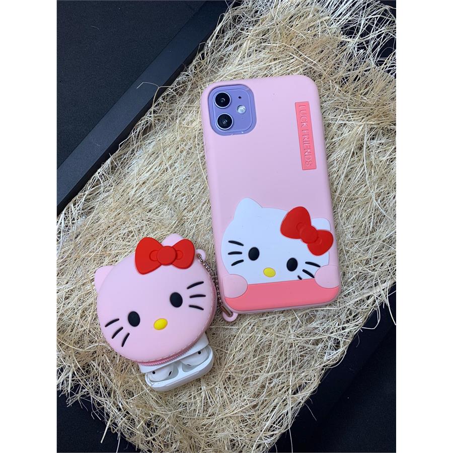 Hello Kitty Airpod Ve Iphone Telefon Kılıfı Takım