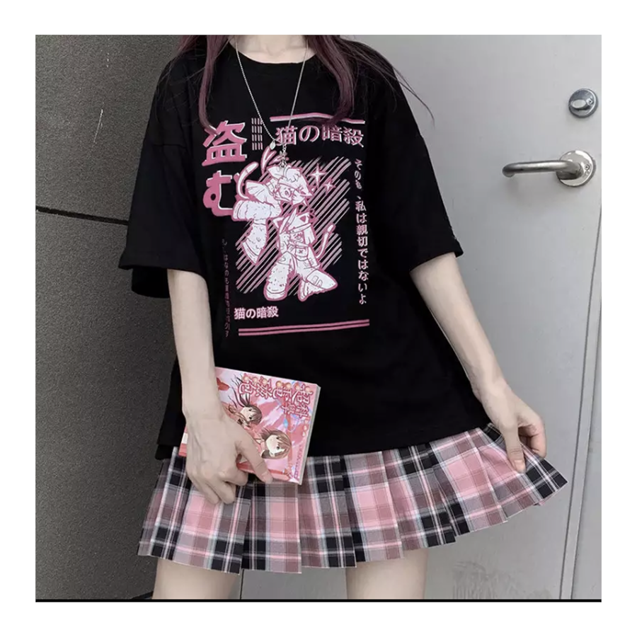 Anime Harajuku Kawaii Ninja Cat  Unisex T-Shirt