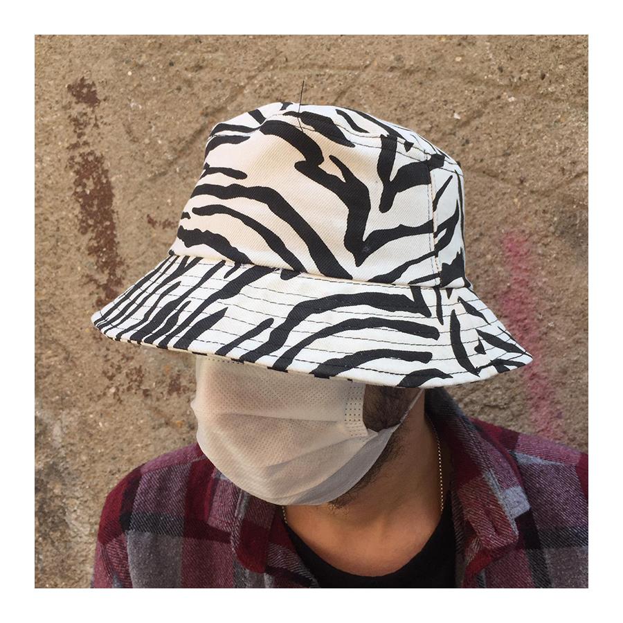 Zebra Desen Bucket Şapka