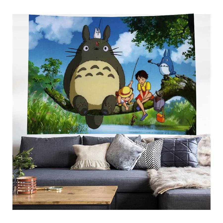 Anime 70 X 100 Cm Totoro With Friends  Duvar Halısı 