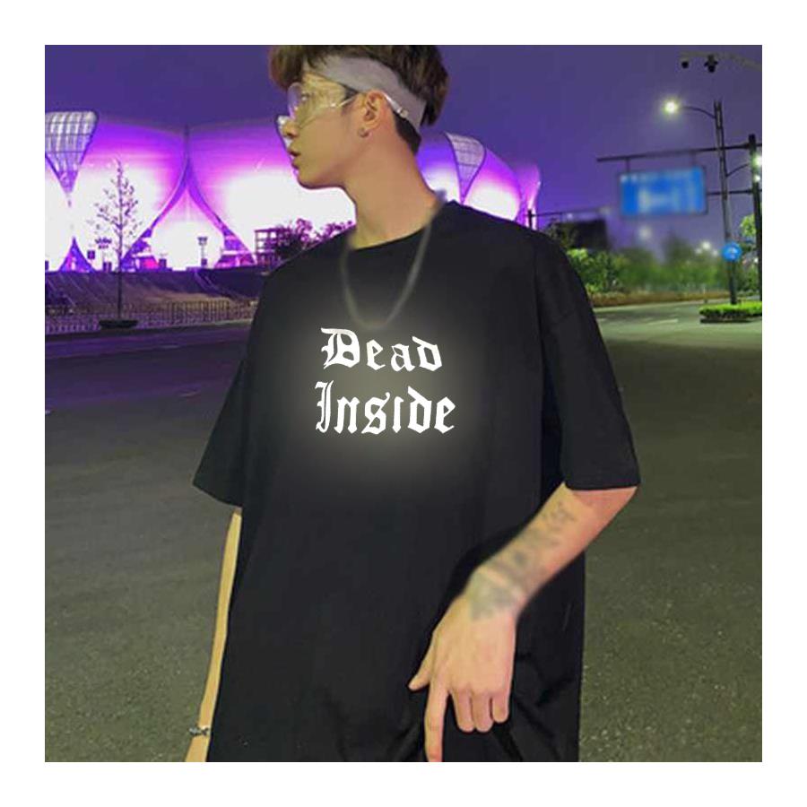 Dead Inside Reflektör Baskı Unisex T-Shirt