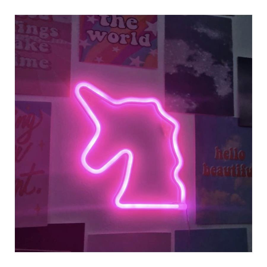 Unicorn Neon Duvar Lambası