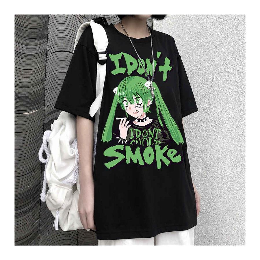 Anime Siyah I Don'T Smoke Unisex T-Shirt