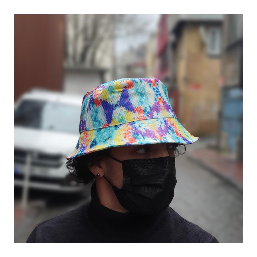 Rengarenk Batik Bucket Şapka