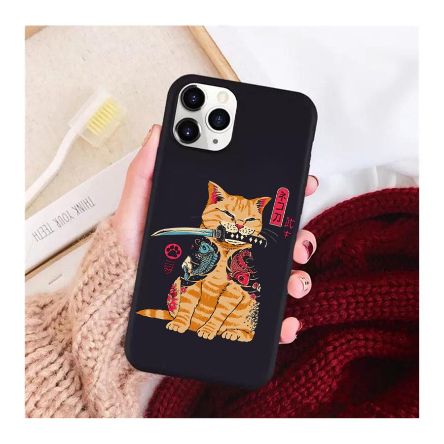 Katana Samurai Cat Iphone Telefon Kılıfları