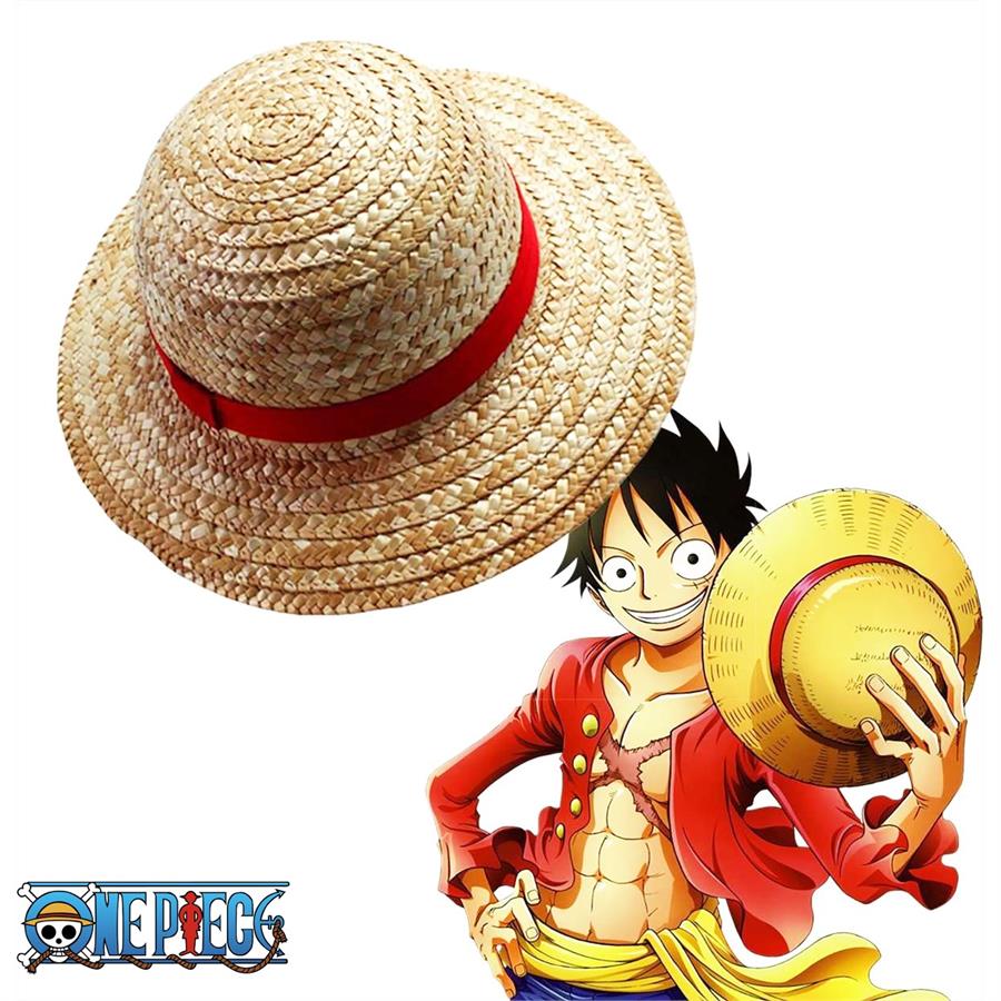 Anime One Piece - Luffy Hasır Şapka