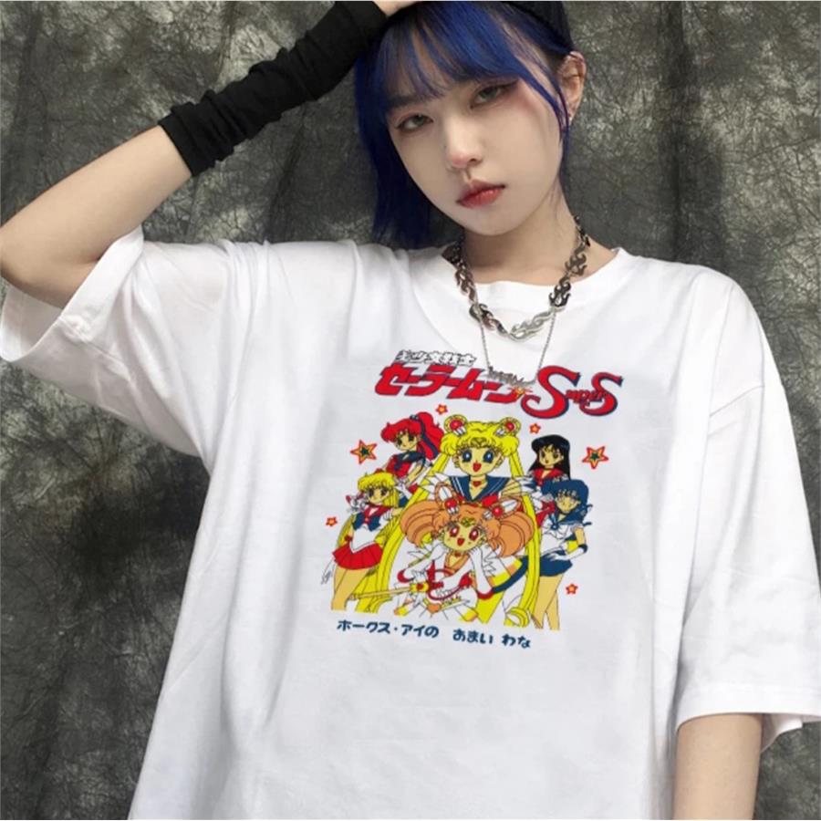 Anime Beyaz Sailor Moon All Characters Unisex T-Shirt