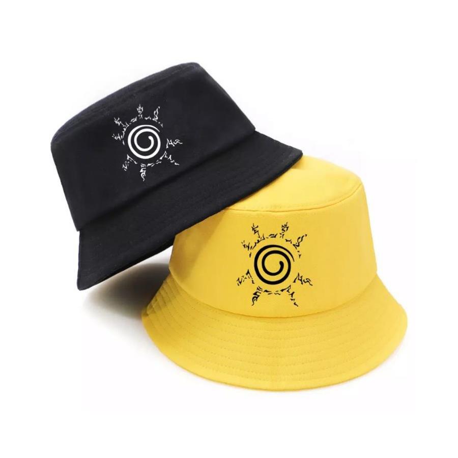 Anime Siyah Naruto Shippuden Logo Bucket Şapka