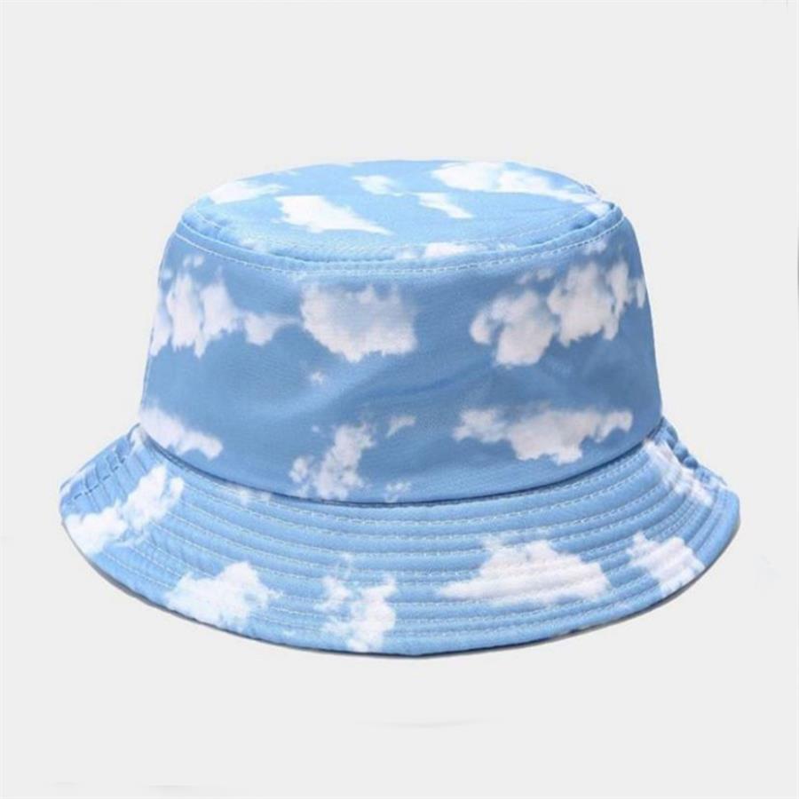 Mavi Bulut Kolaj Bucket Şapka