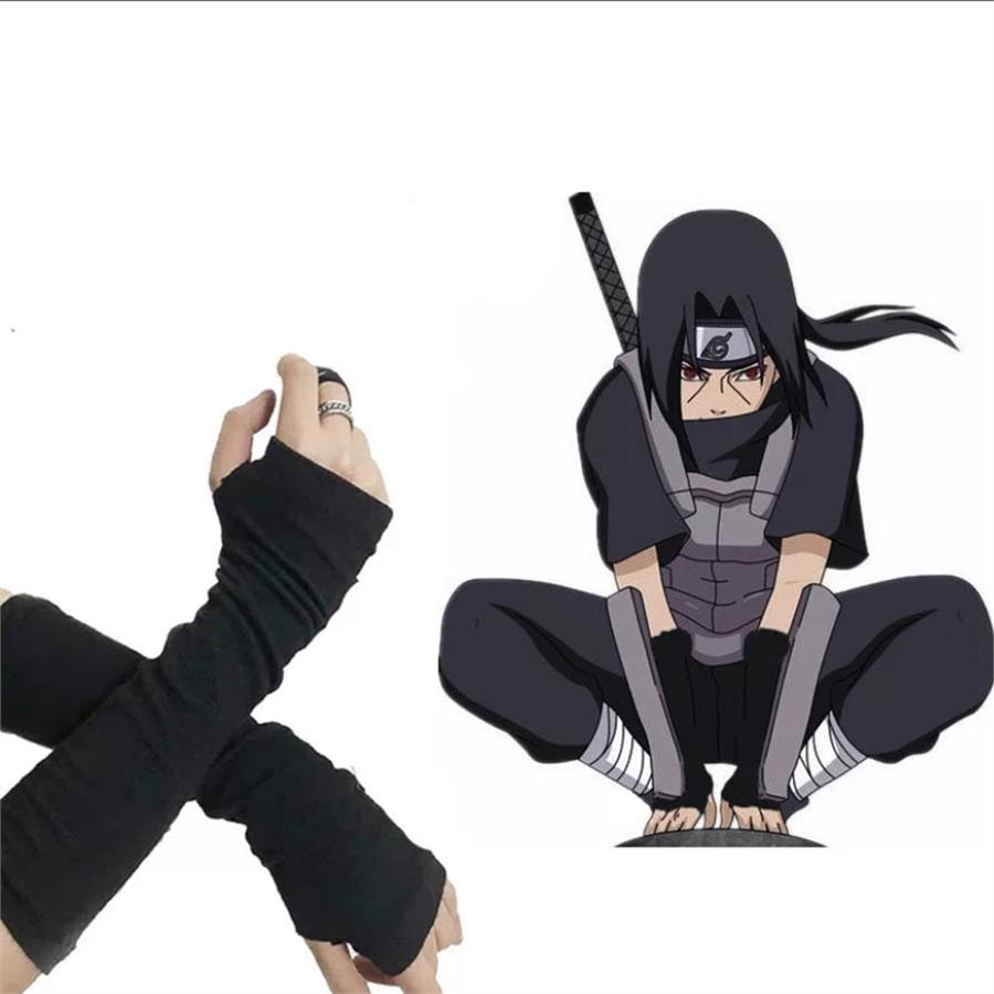 Anime Naruto Düz Siyah İkili Kolluk