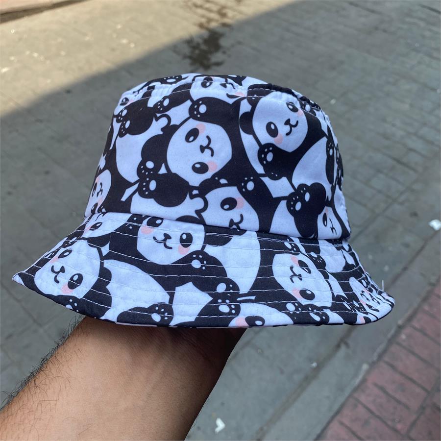 Panda Kolaj Bucket Şapka