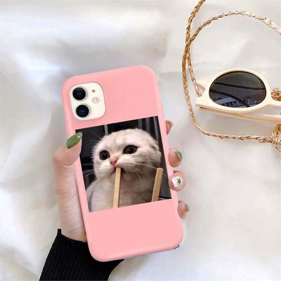 Pembe Naughty Cat Iphone Telefon Kılıfları