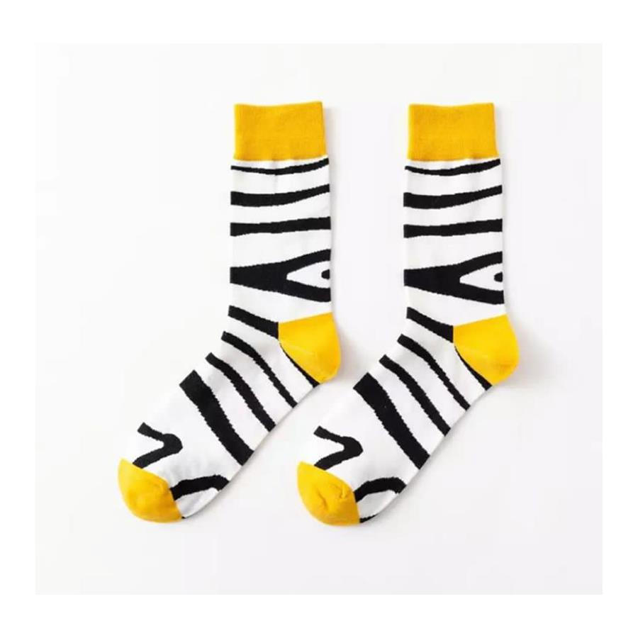 Zebra Desenli Çorap