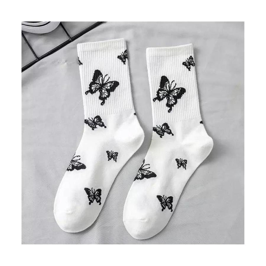 Butterfly Beyaz Çorap