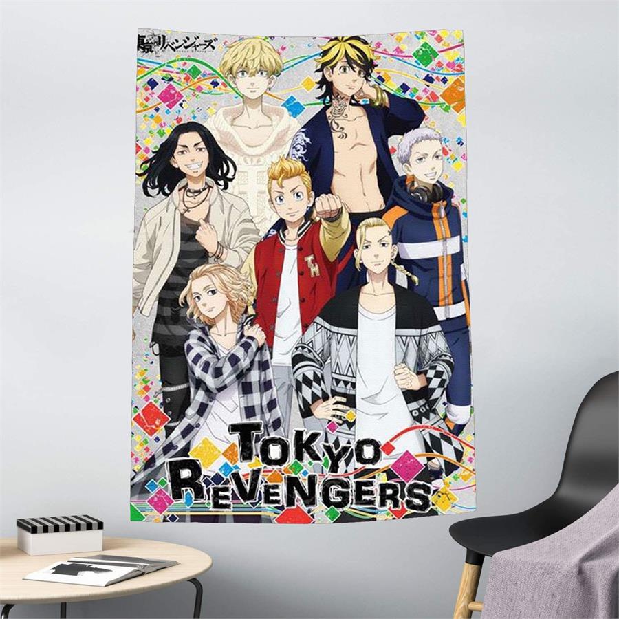 Anime 70 X 100 Cm Tokyo Revengers Colorfull Duvar Halısı 