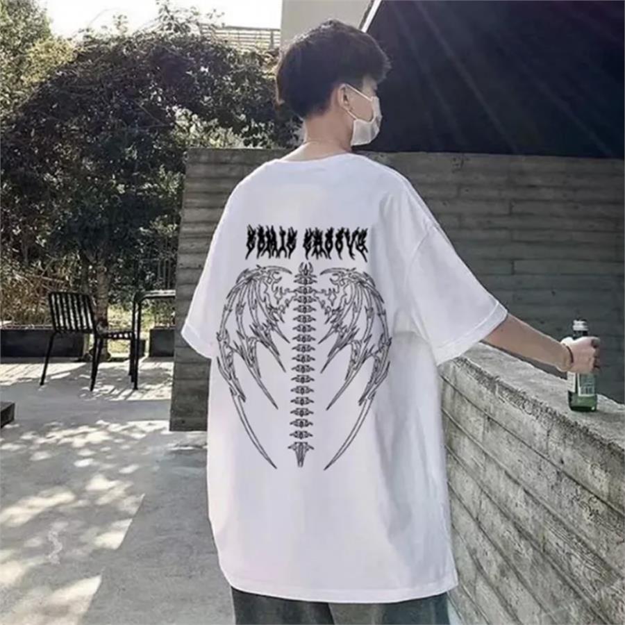 Beyaz Tribal Gothic Wings Unisex T-Shirt