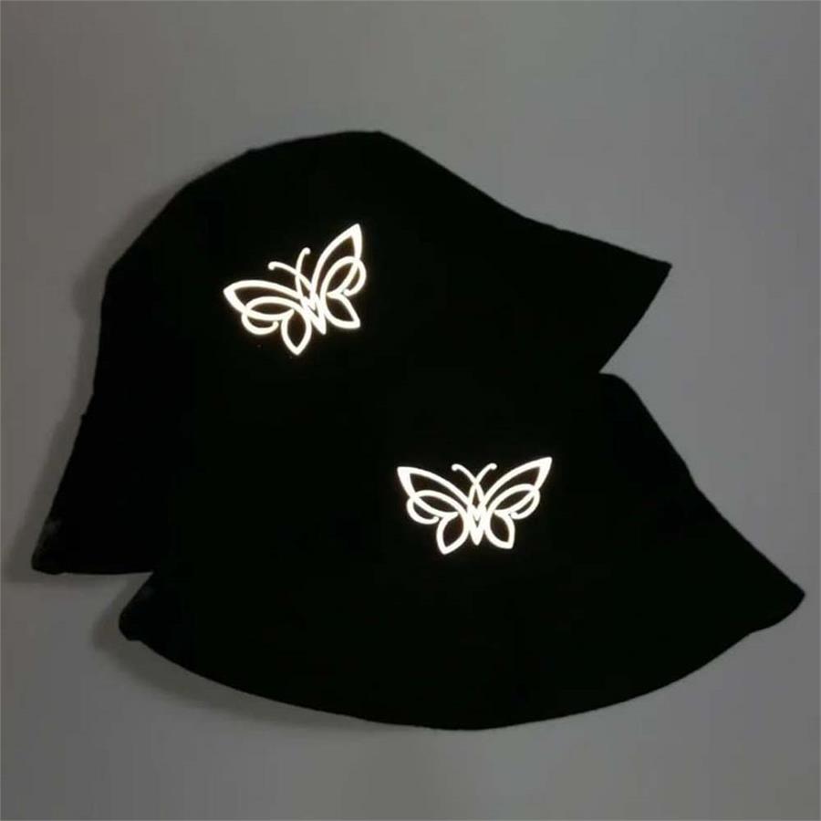 Harajuku Butterfly Reflektör Bucket Şapka