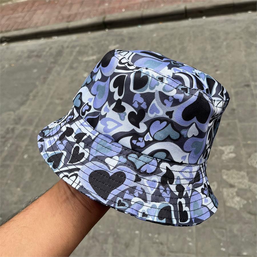 Harajuku Heart Kolaj Bucket Şapka