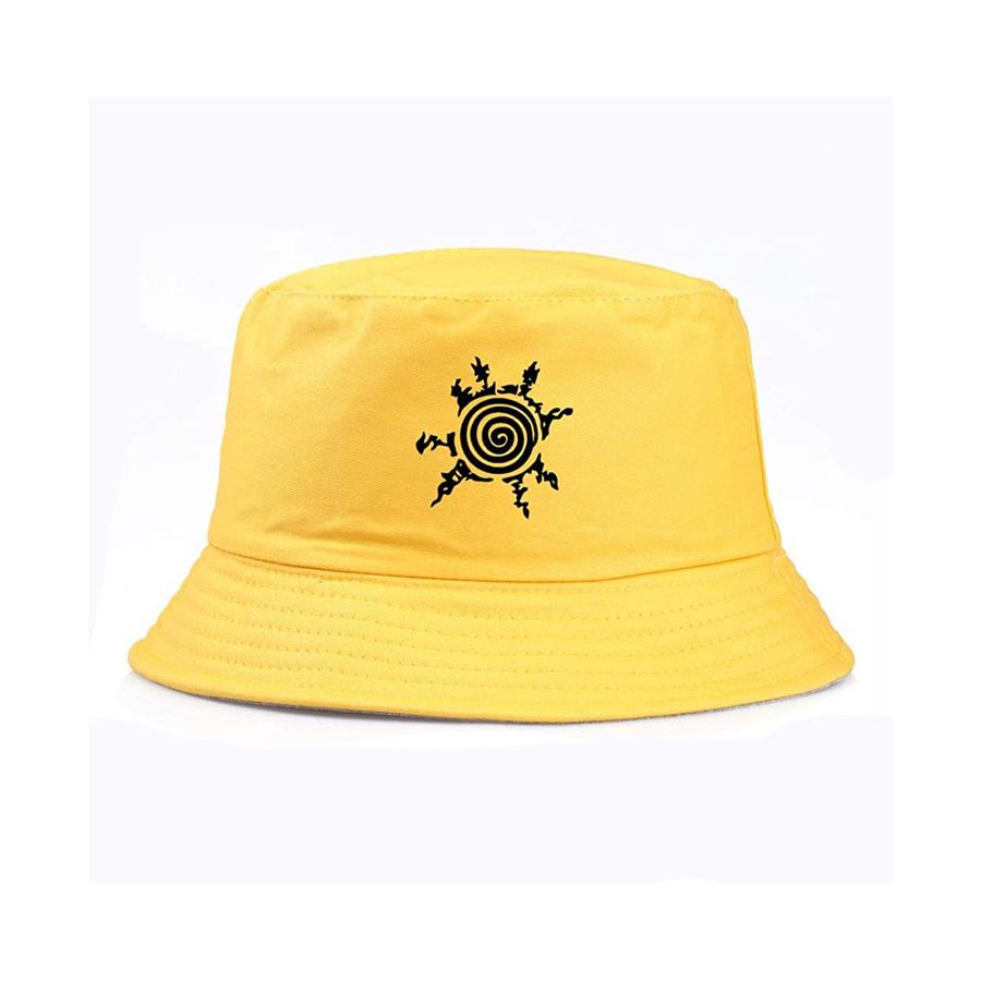 Sarı Naruto Shippuden Logo Bucket Şapka